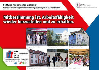 Ausstellerplakat Stiftung Kreuznacher Diakonie: Dienstvereinbarung Betriebliches Eingliederungsmanagement