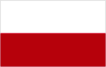 Polnische Flagge in Weiß und Rot