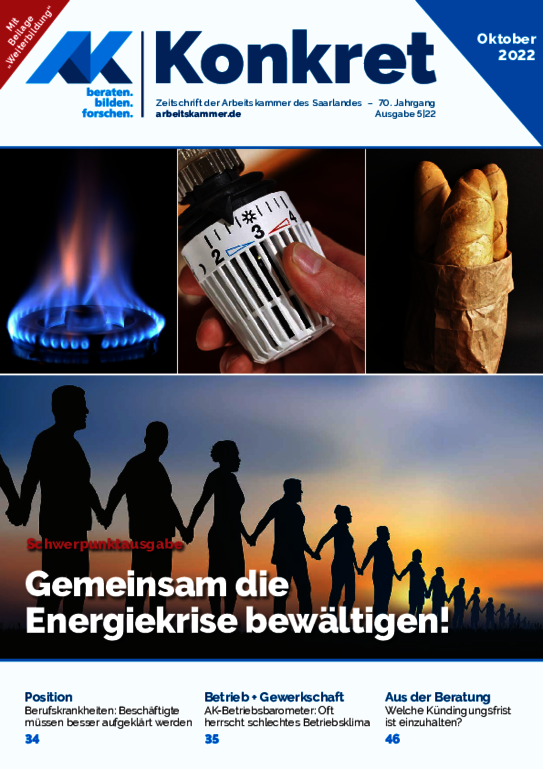 Gemeinsam die Energiekrise bewältigen! - (Heft 5, Oktober 2022)
