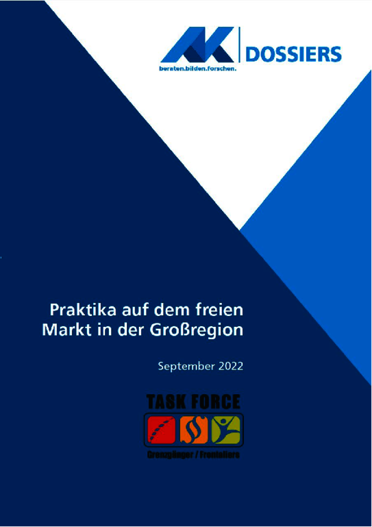 Praktika auf dem freien Markt in der Großregion - Barrierefreie PDF, September 2022