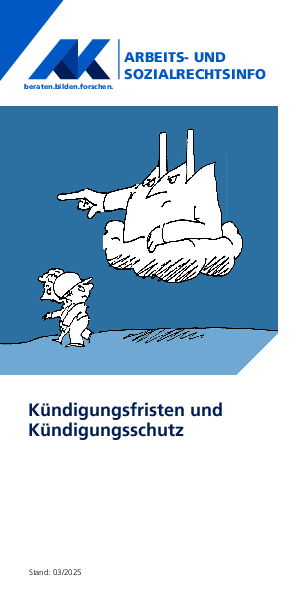 Kündigungsfristen, Kündigungsschutz - Arbeits- und Sozialrechtsinfo, 03/2025 (barrierefreie PDF) 