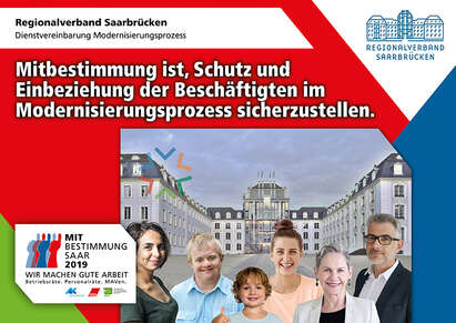Ausstellerplakat Regionalverband Saarbrücken: Dienstvereinbarung Modernisierungsprozess