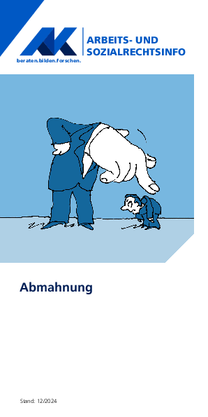 Abmahnung - Arbeits- und Sozialrechts-Info, 12/2024
(barrierefreie PDF)