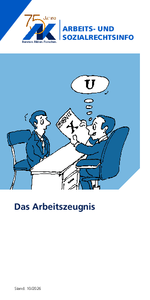 Arbeitszeugnis - Arbeits- und Sozialrechtsinfo, 10/2026