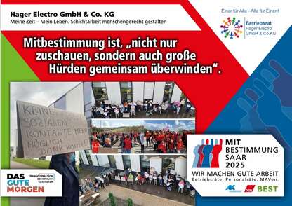 Mitbestimmung Plakat Hager