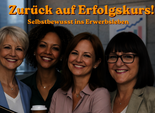 Vier Frauen und der Titel der Veranstaltung