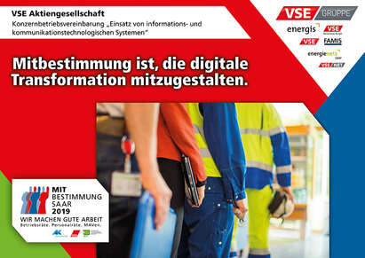 Ausstellerplakat VSE: Konzernbetriebsvereinbarung "Einsatz von Informations und kommunikationstechnologischen Systemen"