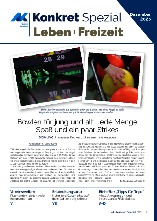 AK-Konkret Spezial "Leben und Freizeit" - Beilage Heft 6, Dezember 2025
