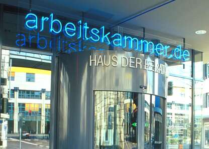 Eingang Haus der Beratung der Arbeitskammer