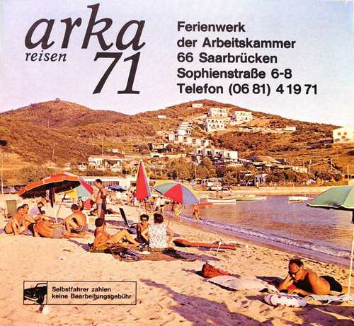 Plakat der Arka-Reisen von 1971 