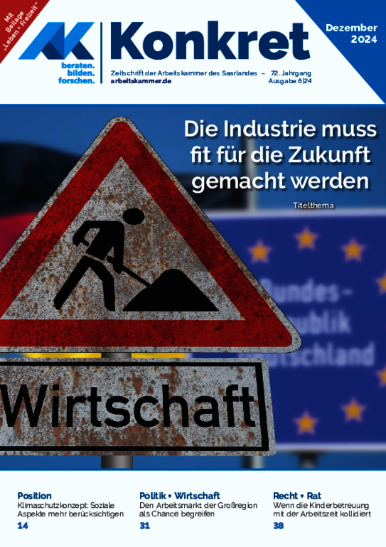 Die Industrie muss unbedingt fit für die Zukunft gemacht werden - Heft 6, Dezember 2024