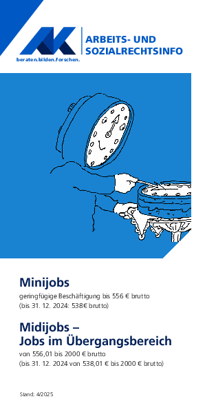 Minijobs - Jobs im Übergangsbereich - Arbeits- und Sozialrechtsinfo, 04/2025 (barrierefreie PDF)