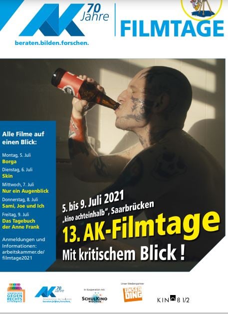 Plakat der 13. AK-Filmtage mit einer Übersicht der Filme