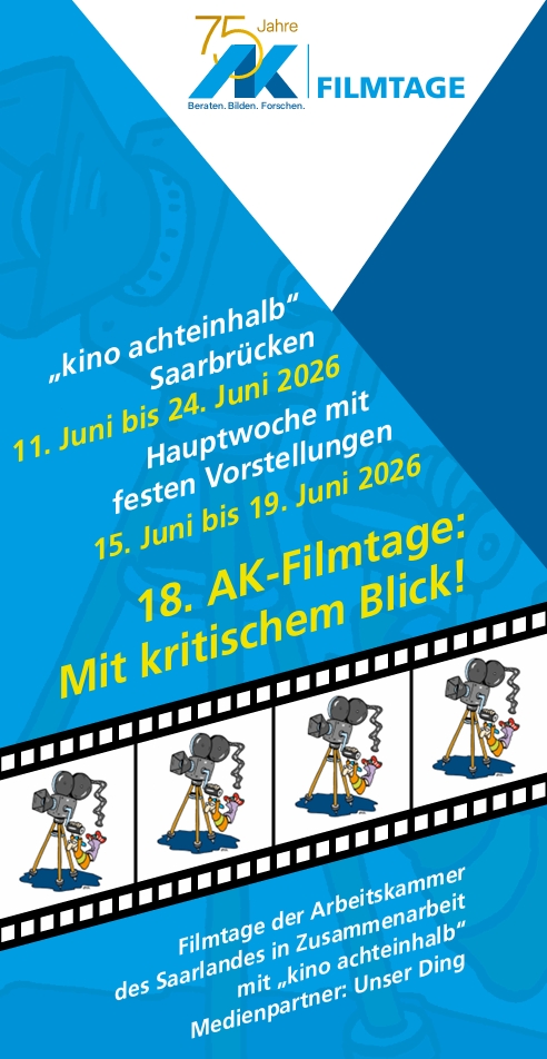 Plakat der 18. AK-Filmtage mit einer Übersicht der Filme